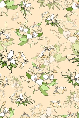 玉兰花印花华亿平台图片