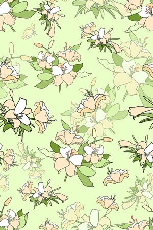 玉兰花印花华亿平台图片