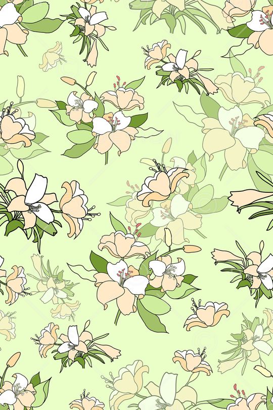 玉兰花印花华亿平台图片