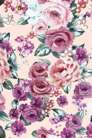 民族花卉印花华亿平台图片