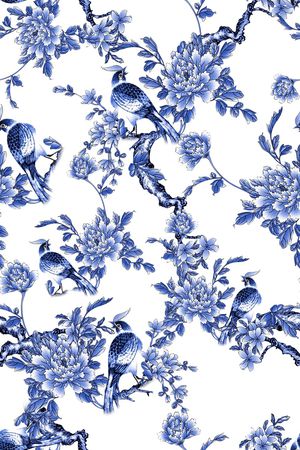 鸟印花华亿平台图片