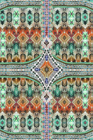 几何花卉印花华亿平台图片