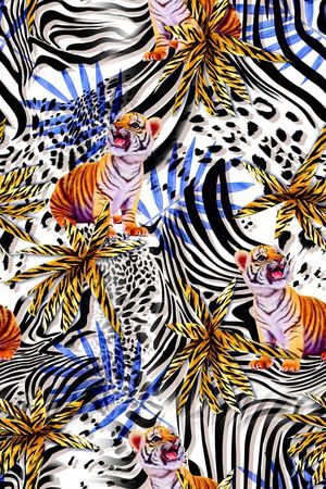 老虎印花华亿平台图片