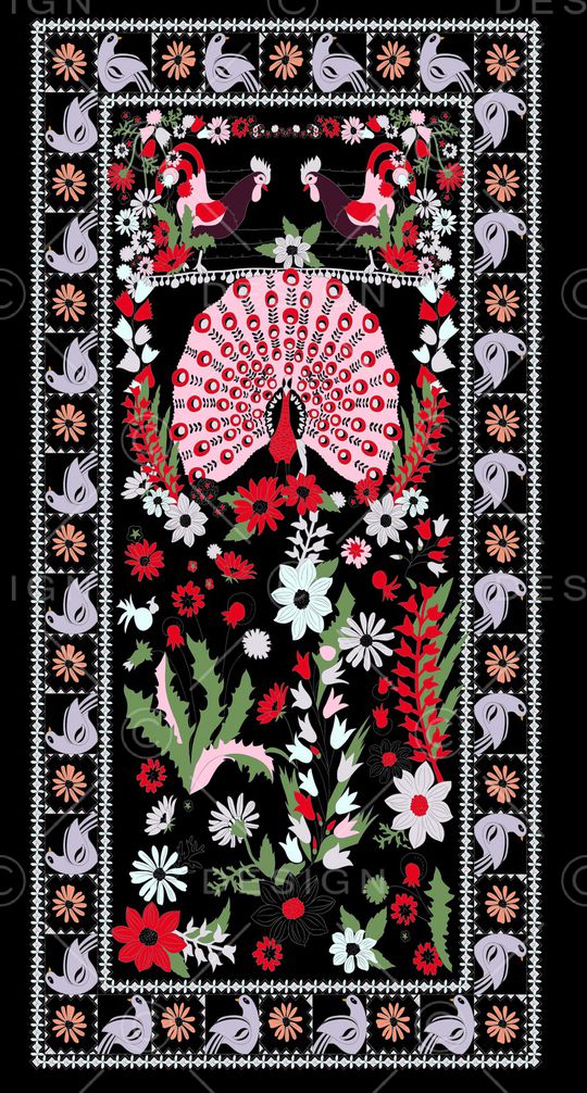 定位花印花华亿平台图片