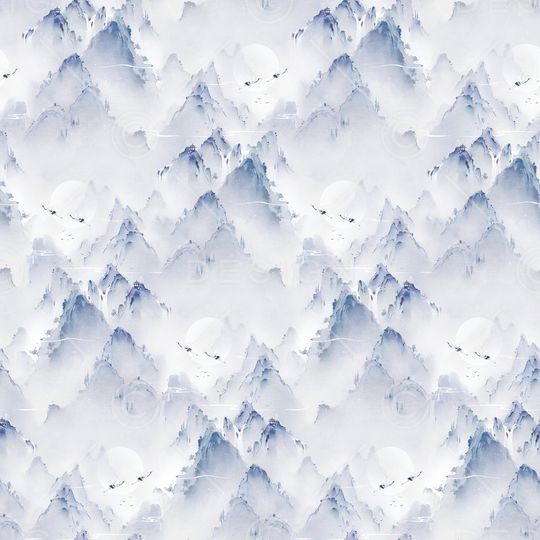 水墨风印花华亿平台图片