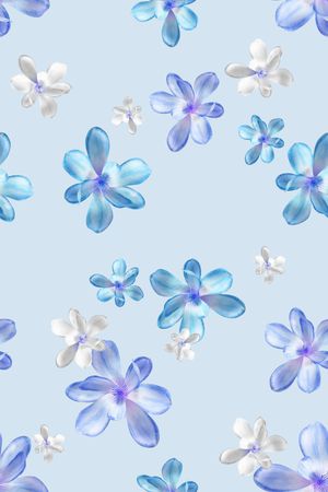 清爽底花卉印花华亿平台图片