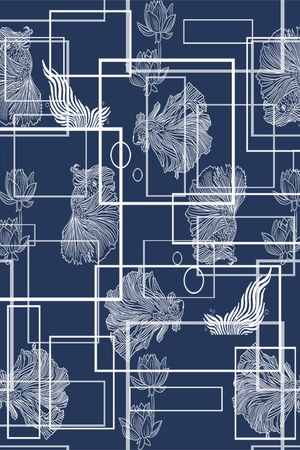 线条印花华亿平台图片