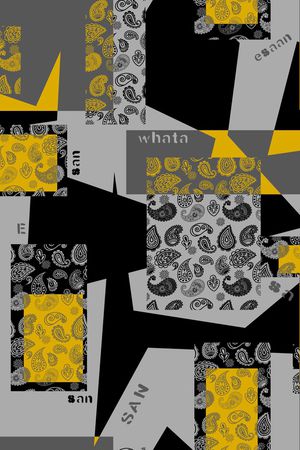 几何印花华亿平台图片