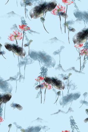 花卉印花华亿平台图片