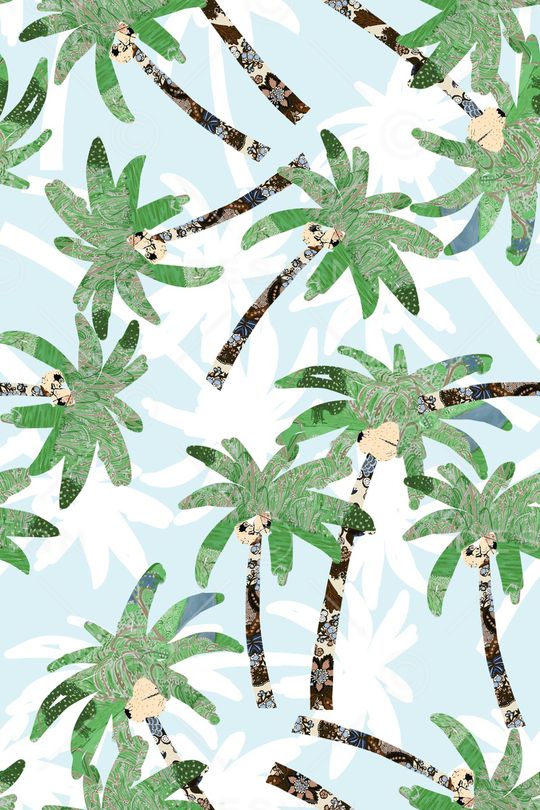 绿植树叶印花华亿平台图片