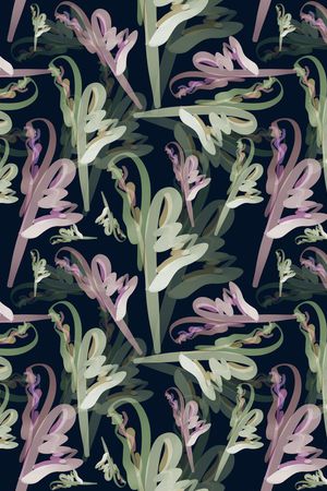 抽象花卉印花华亿平台图片