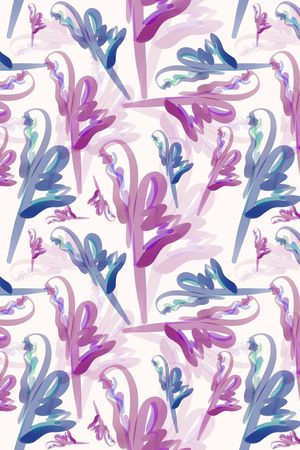 抽象花卉印花华亿平台图片