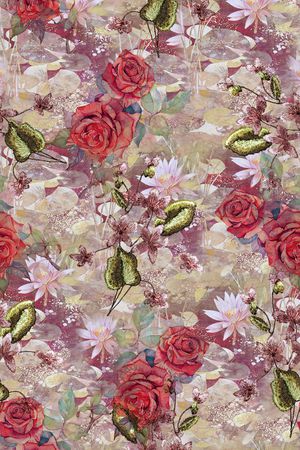 复古印花华亿平台图片