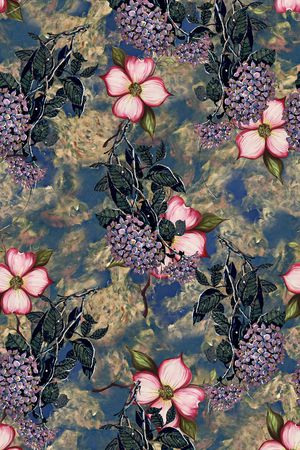 手绘彩绘印花华亿平台图片