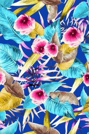 民族花卉印花华亿平台图片