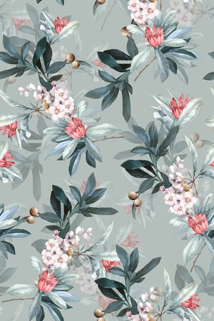 绿植树叶印花华亿平台图片