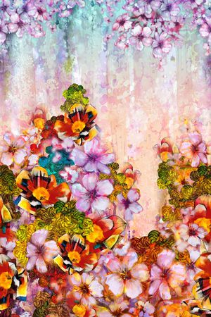 水彩印花华亿平台图片