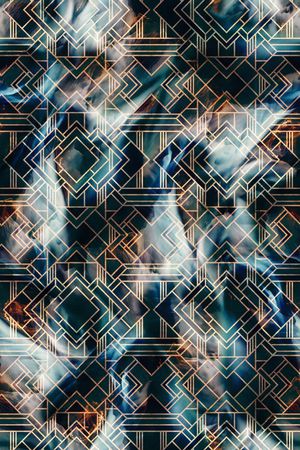 几何印花华亿平台图片