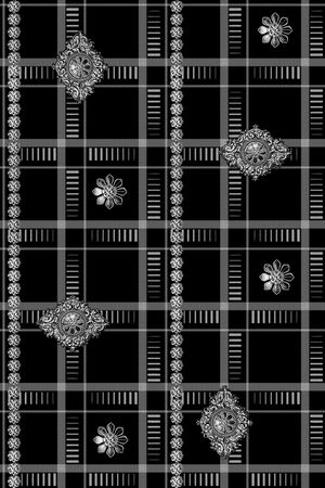 格子印花华亿平台图片
