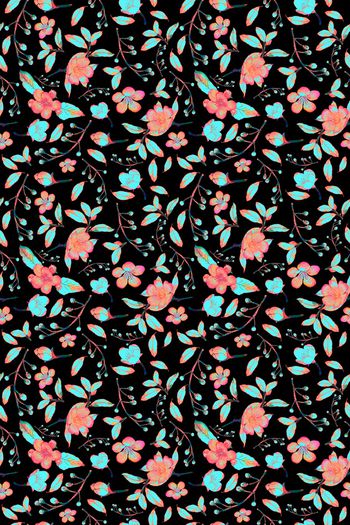 1483093-黑底桃花2