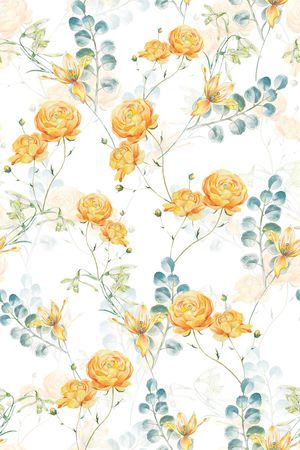 绿植树叶印花华亿平台图片