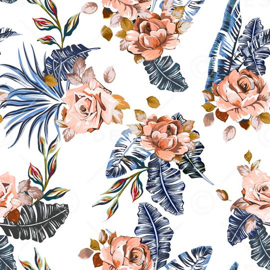 热带华亿平台印花华亿平台图片