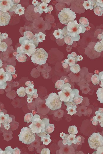 彩底花卉印花华亿平台图片