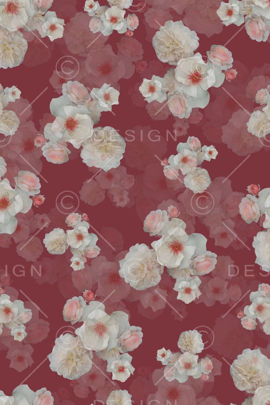 彩底花卉印花华亿平台图片