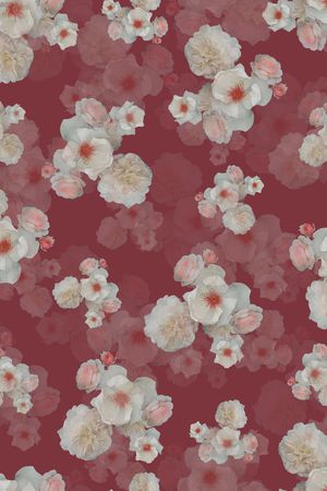 彩底花卉印花华亿平台图片