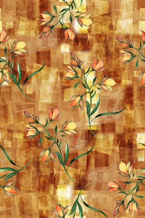 格子印花华亿平台图片