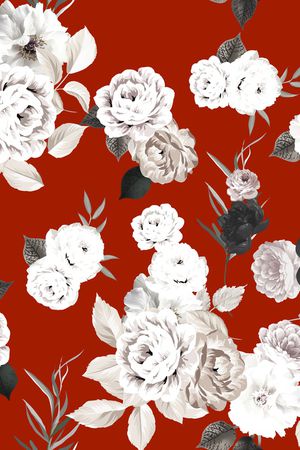 民族花卉印花华亿平台图片