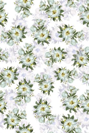 黑底花卉印花华亿平台图片