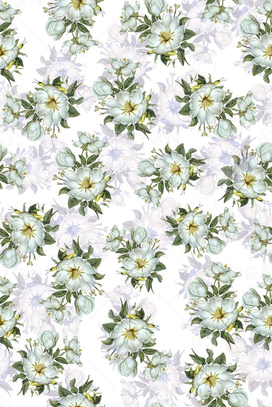 黑底花卉印花华亿平台图片