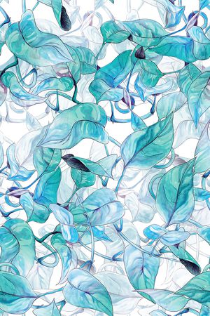 绿植树叶印花华亿平台图片