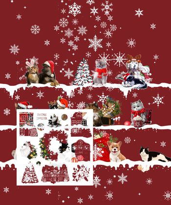 圣诞印花华亿平台图片