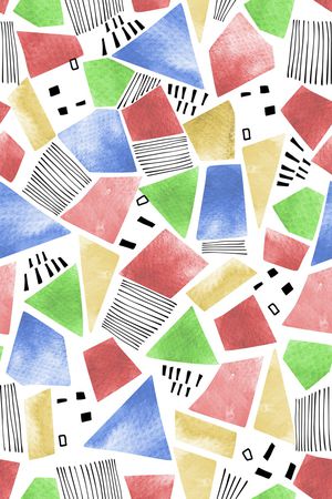 几何印花华亿平台图片