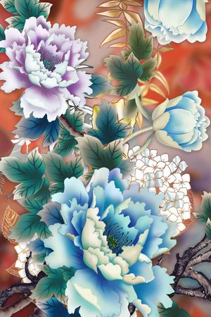 定位花印花华亿平台图片