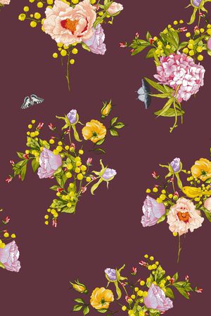 动物花卉印花华亿平台图片