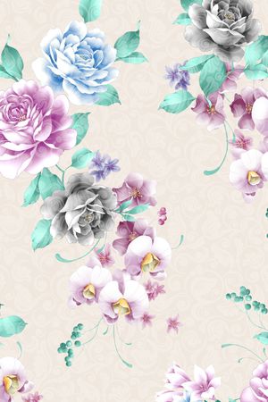 动物花卉印花华亿平台图片