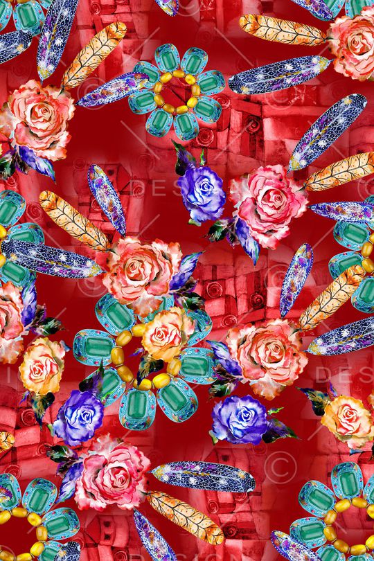 旗袍香云纱印花华亿平台图片