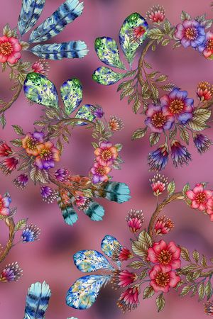 旗袍香云纱印花华亿平台图片