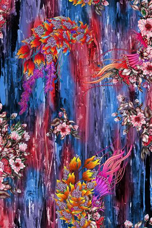 旗袍香云纱印花华亿平台图片