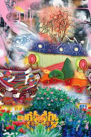 杭州真丝香云纱印花华亿平台图片