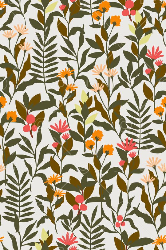 绿植树叶印花华亿平台图片