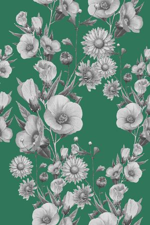 彩底花卉印花华亿平台图片