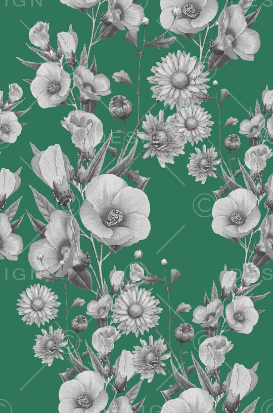 彩底花卉印花华亿平台图片