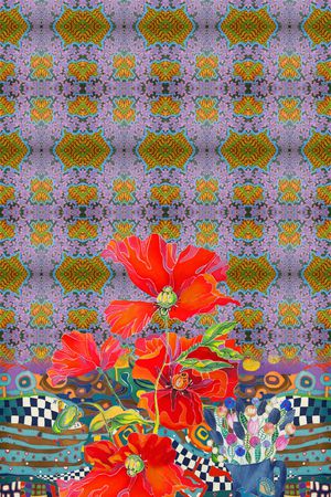 旗袍香云纱印花华亿平台图片