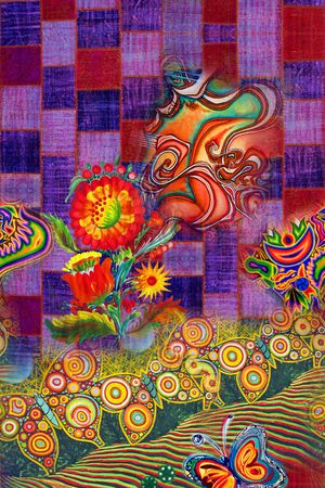 旗袍香云纱印花华亿平台图片