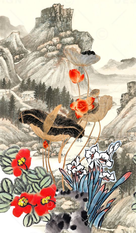 旗袍香云纱印花华亿平台图片