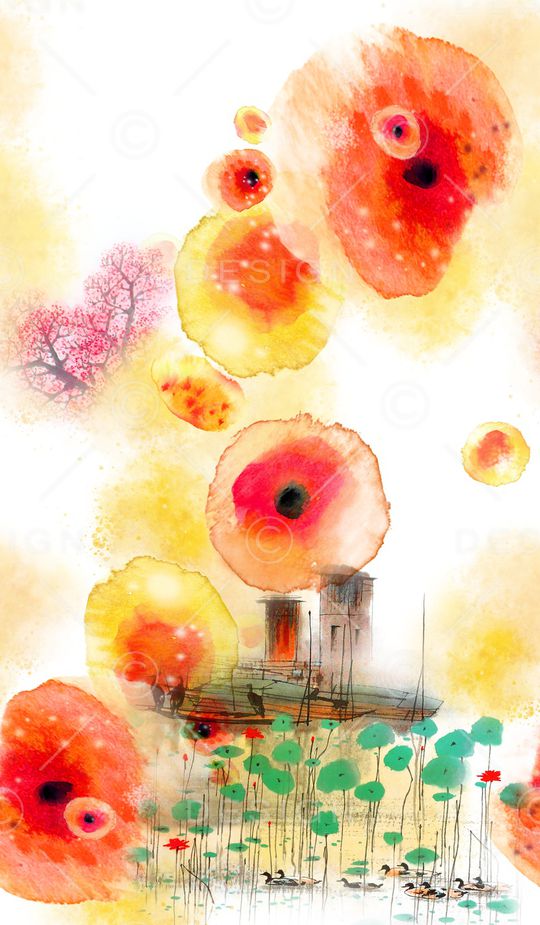 旗袍香云纱印花华亿平台图片